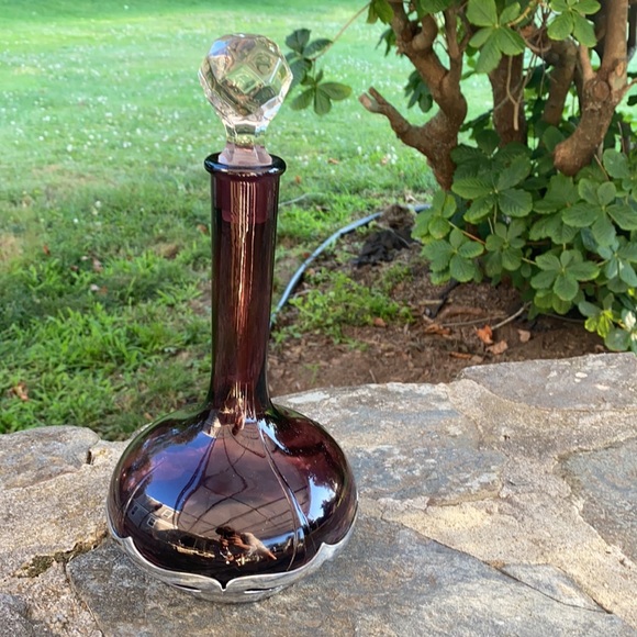 Fabar Bros Mid Century Amhurst decanter matching glasses two replacement classes - Picture 6 of 14